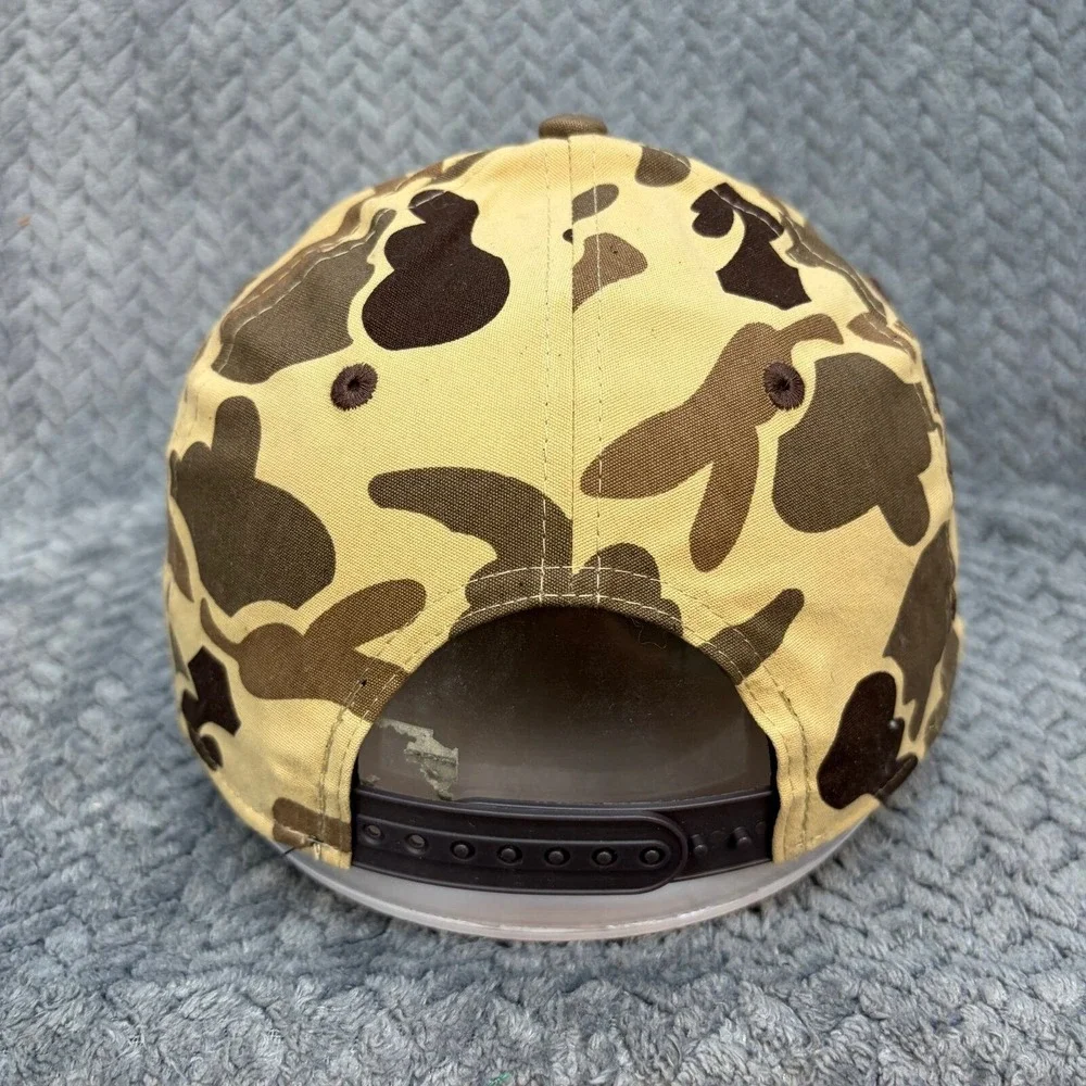 Outdoor Cap Whole Hog Cafe BBQ Duck Camo Snapback Hat GC-100 Brown Orange